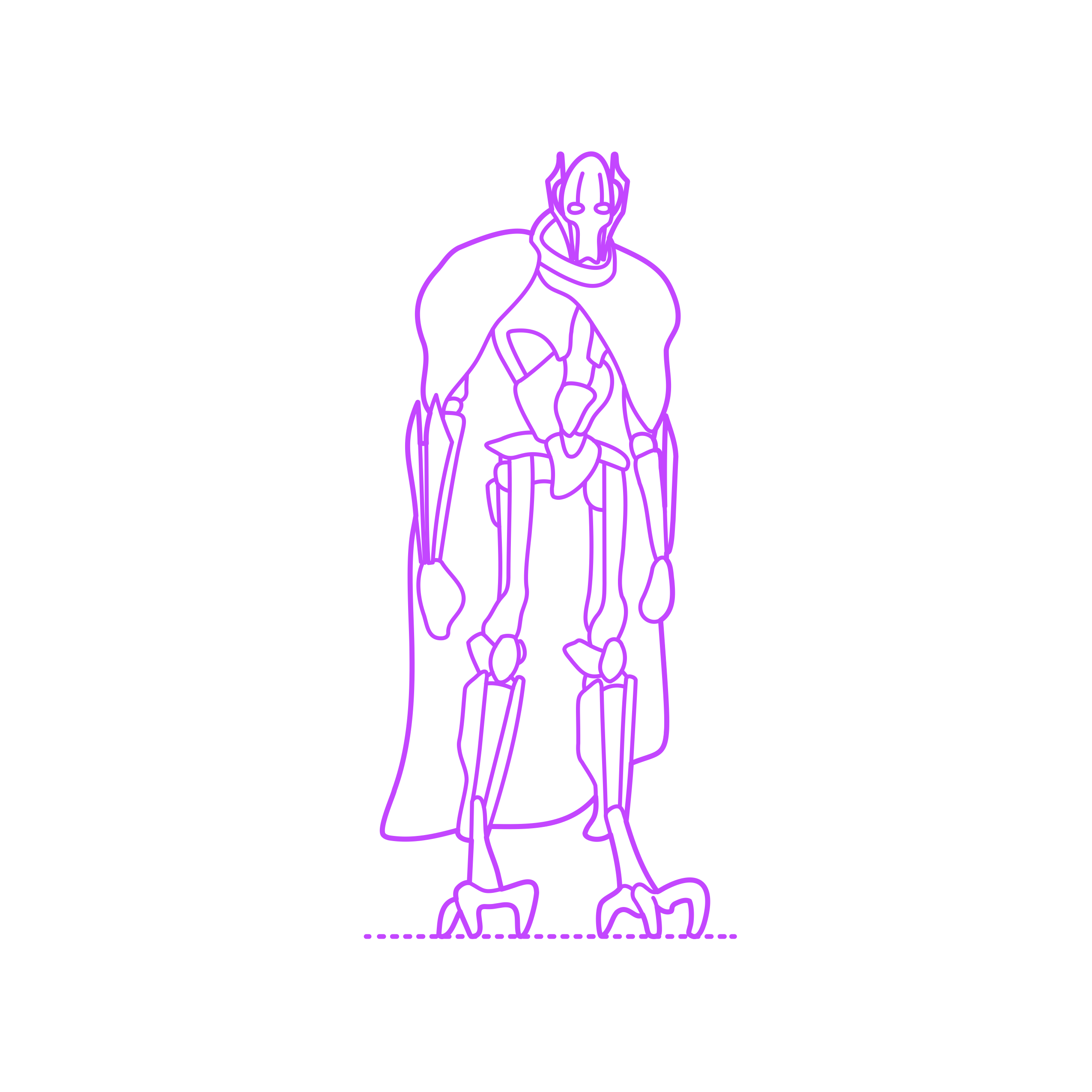 Pop Culture Star Wars General Grievous Laser Cut Svg File Free Vectors